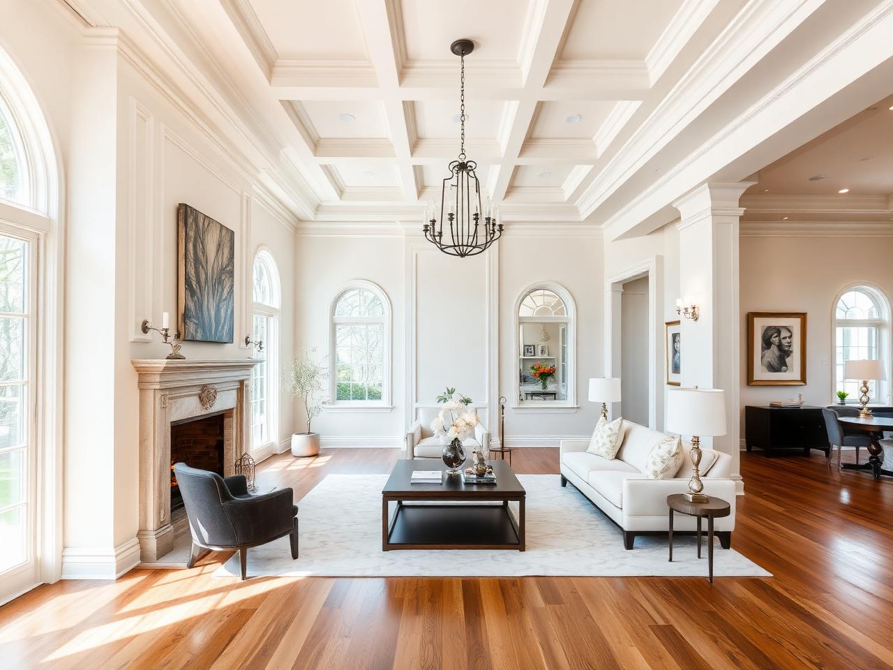 Bright modern living room in a Dallas–Fort Worth home